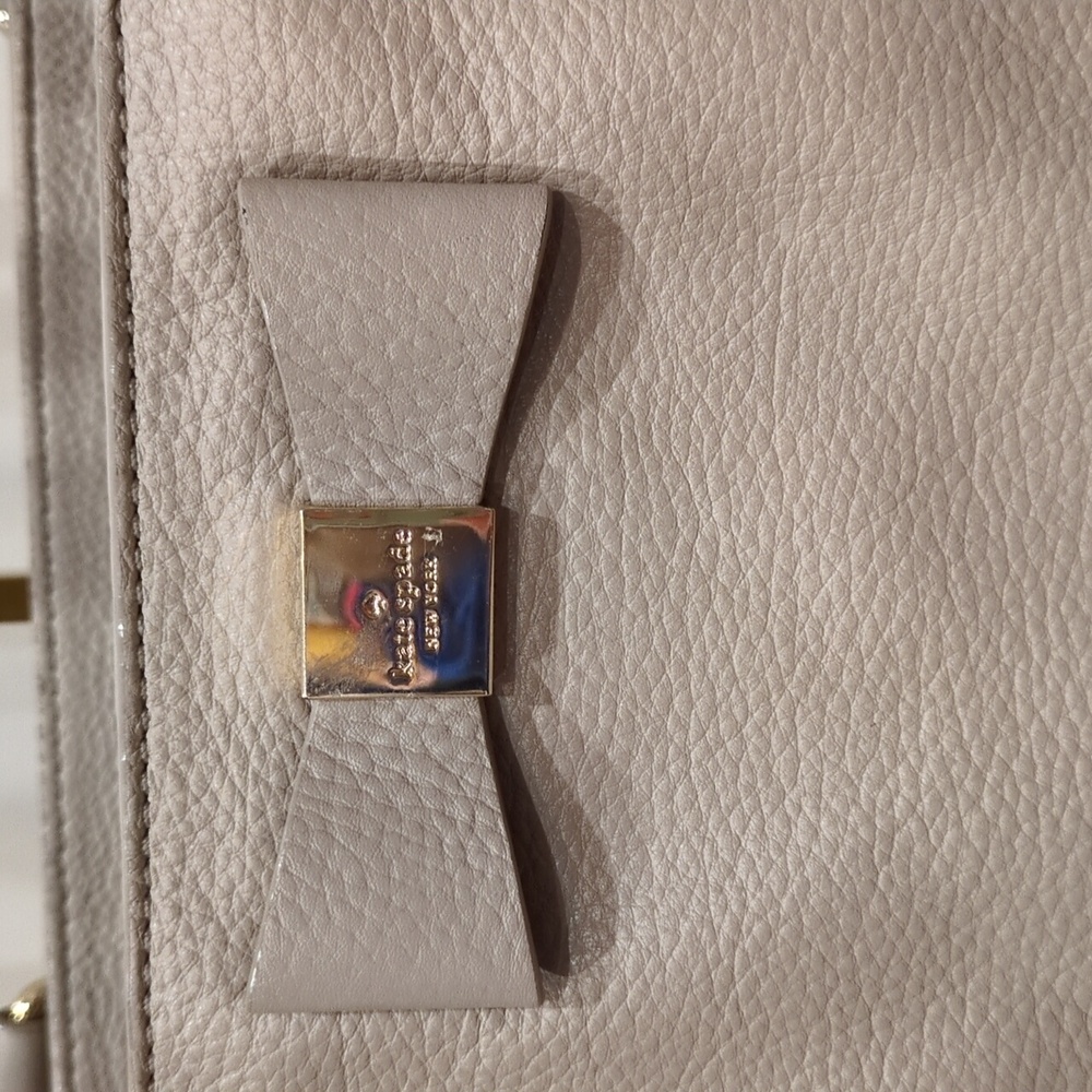 Kate Spade PROJECT Renny Drive Francis in clocktower Taupe Bag STORYBOOK Lining - Picture 3 of 15